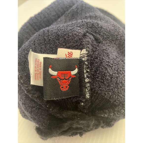 NBA Chicago Bulls knit beanie hat cap Mitchell & Ness basketball OSFM - Picture 4 of 7